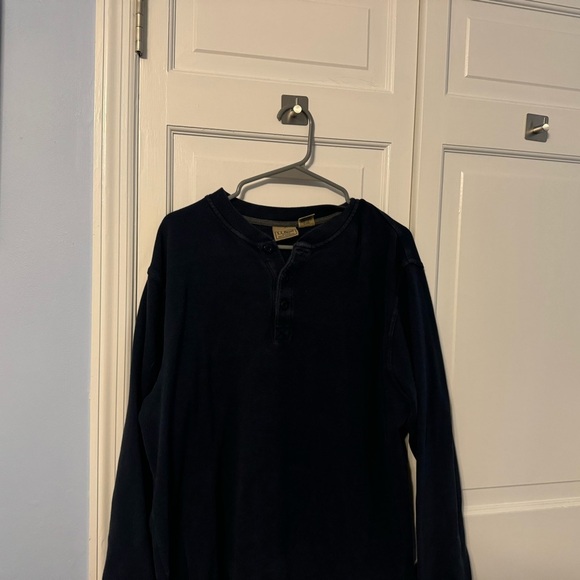 Men’s LL Bean rugged pullover Utility shirt. Best Shirts‎ Ever. Large. Navy - Picture 8 of 10